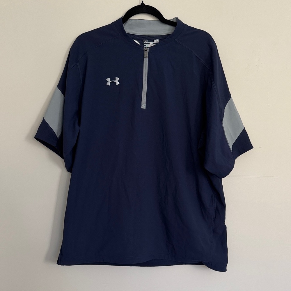 Under Armour Men's Navy and Gray Casual Shirt